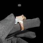 Moissanite Trap House Ring, Rose Gold 925 Silver Size 9