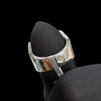 Moissanite Eagle Signet Ring, 925 Silver Iced Out Mens Hip Hop Ring, GRA Certified Eagle Crest Jewelry