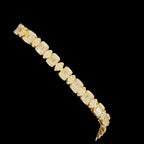 7mm Moissanite Emerald Cut Marquise Tennis Bracelet 7 Inch, 14k Gold 925 Silver Ladies Iced Out Bracelet (Copy)