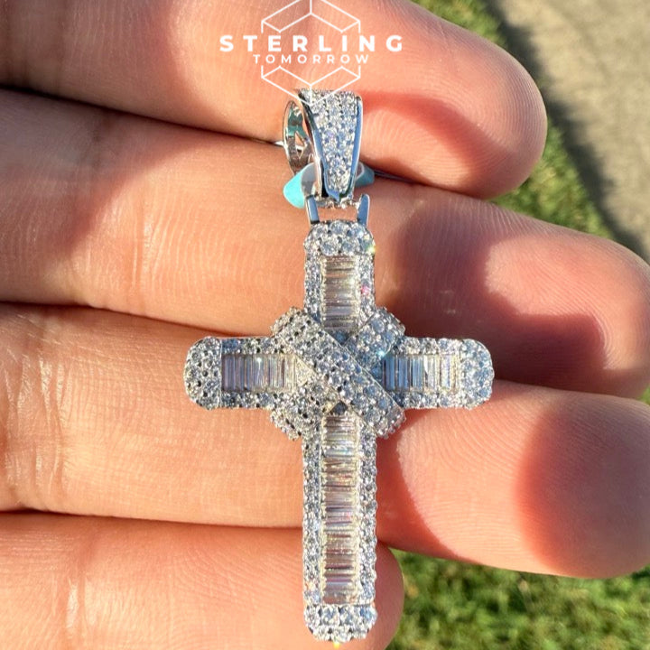Cross Moissanite Pendant