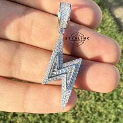 Lightening Bolt Moissanite Pendant