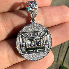 Last Supper Moissanite Religious Pendant