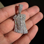 Moissanite Marquis Thorns Jesus Pendant