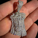 Moissanite Marquis Thorns Jesus Pendant