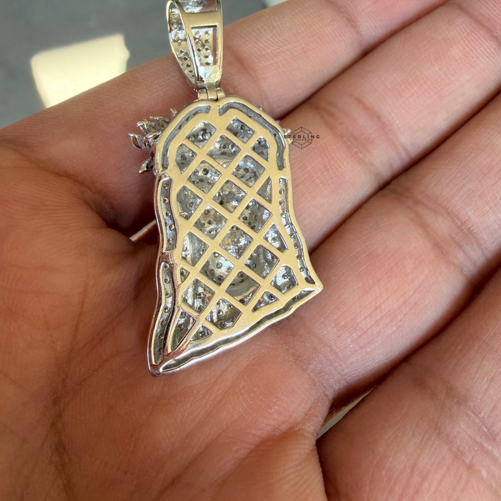 Moissanite Marquis Thorns Jesus Pendant