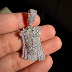 Moissanite Marquis Thorns Jesus Pendant