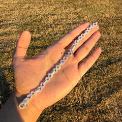 Moissanite Infinity Baguette Bracelet
