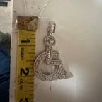 Wheelchair Symbol Pendant - Silver Tone