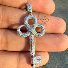 Designer Key Moissanite Pendant
