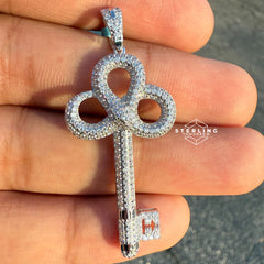 Designer Key Moissanite Pendant