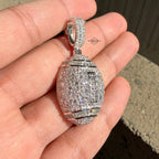Moissanite Football Iced Pendant