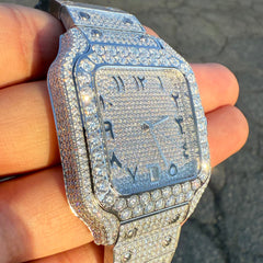 Moissanite Arabic Dial Watch