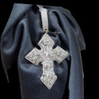 Moissanite Thorn Cross Pendant