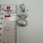 Moissanite Moneybag Iced Pendant