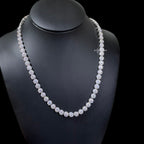 7mm Moissanite Cluster Necklace