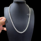 7mm Moissanite Cluster Necklace