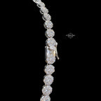 7mm Moissanite Cluster Necklace