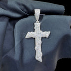 Moissanite Thorn Cross Pendant