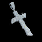 Moissanite Thorn Cross Pendant