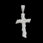 Moissanite Thorn Cross Pendant