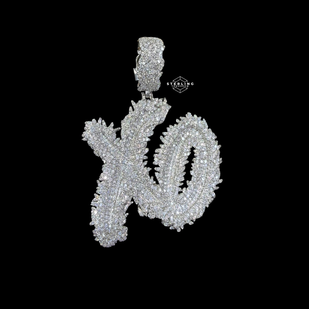 Moissanite XO Pendant