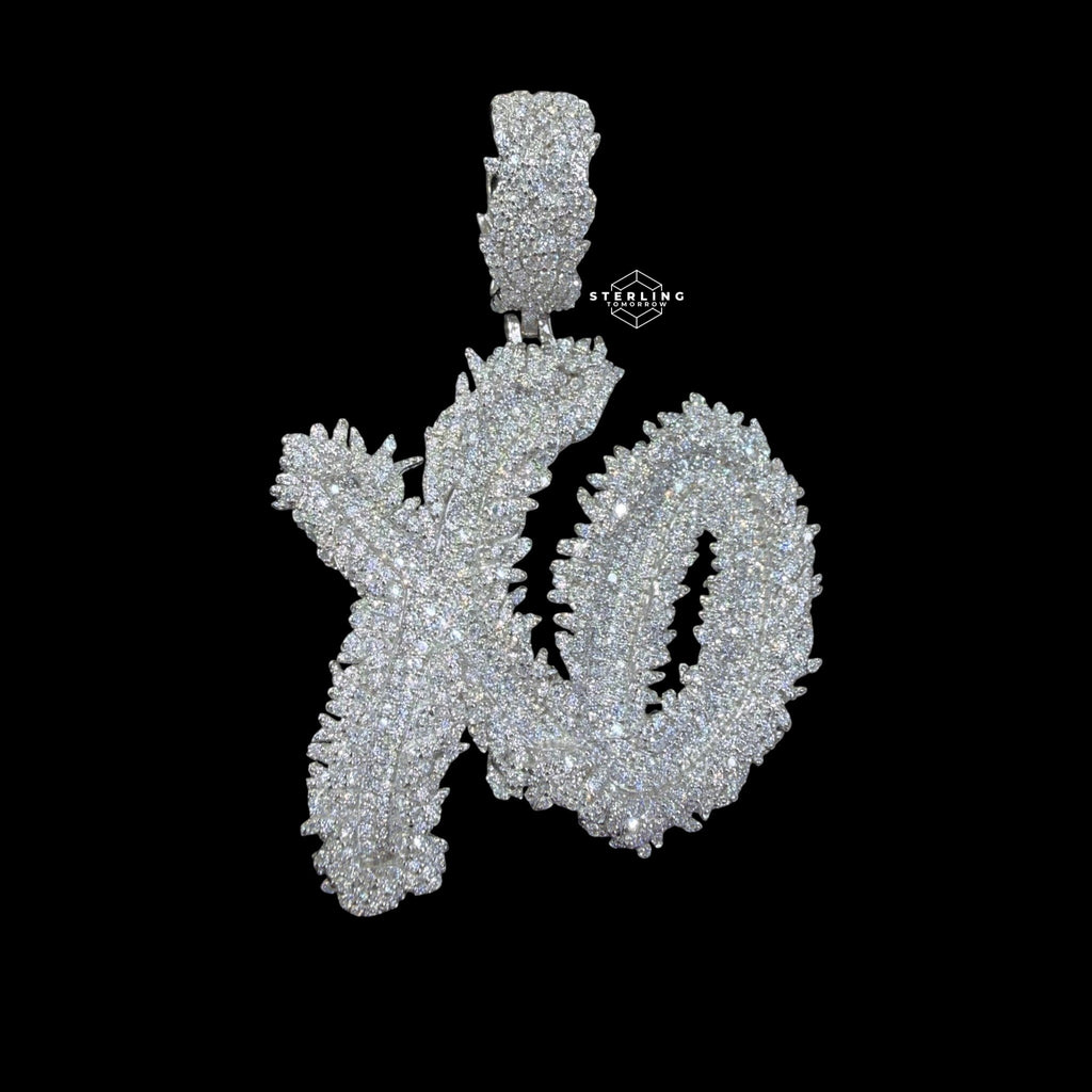 Moissanite XO Pendant