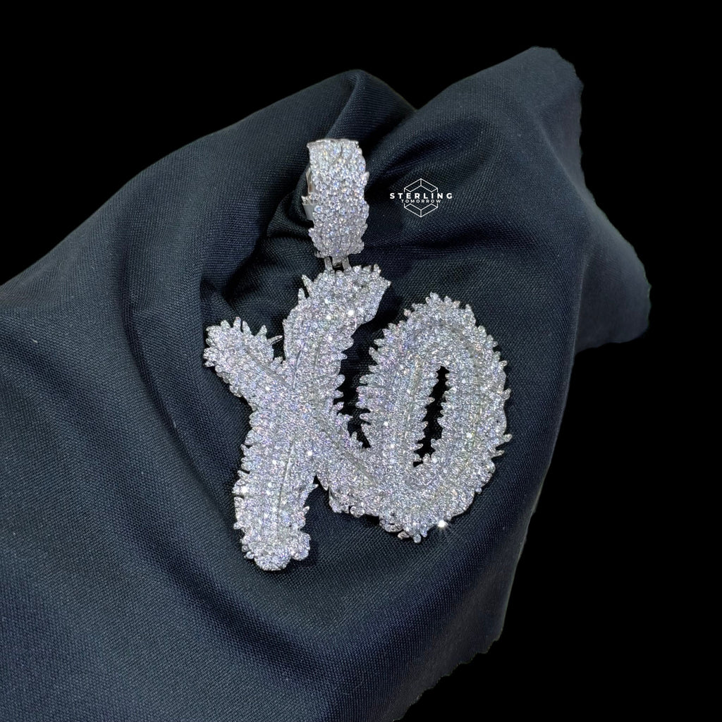 Moissanite XO Pendant