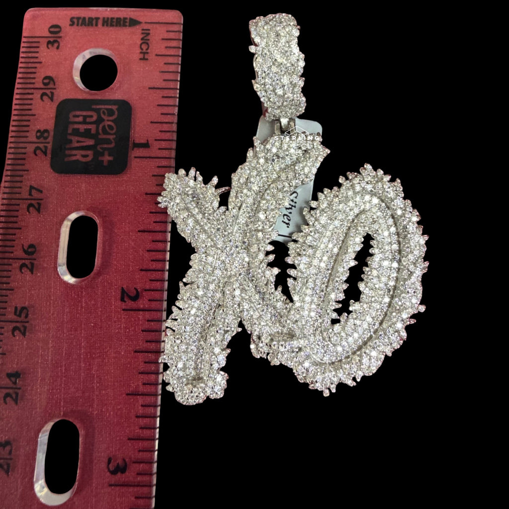 Moissanite XO Pendant