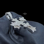 Moissanite Angel Cross Pendant