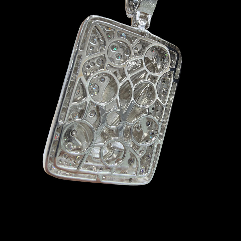 Moissanite Prayer Hands Pendant Rose Gold / 925