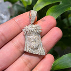 Moissanite Marquis Thorns Jesus Pendant