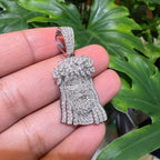 Moissanite Marquis Thorns Jesus Pendant
