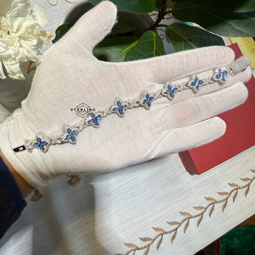Moissanite Marquis Star Bracelet 17mm 8"