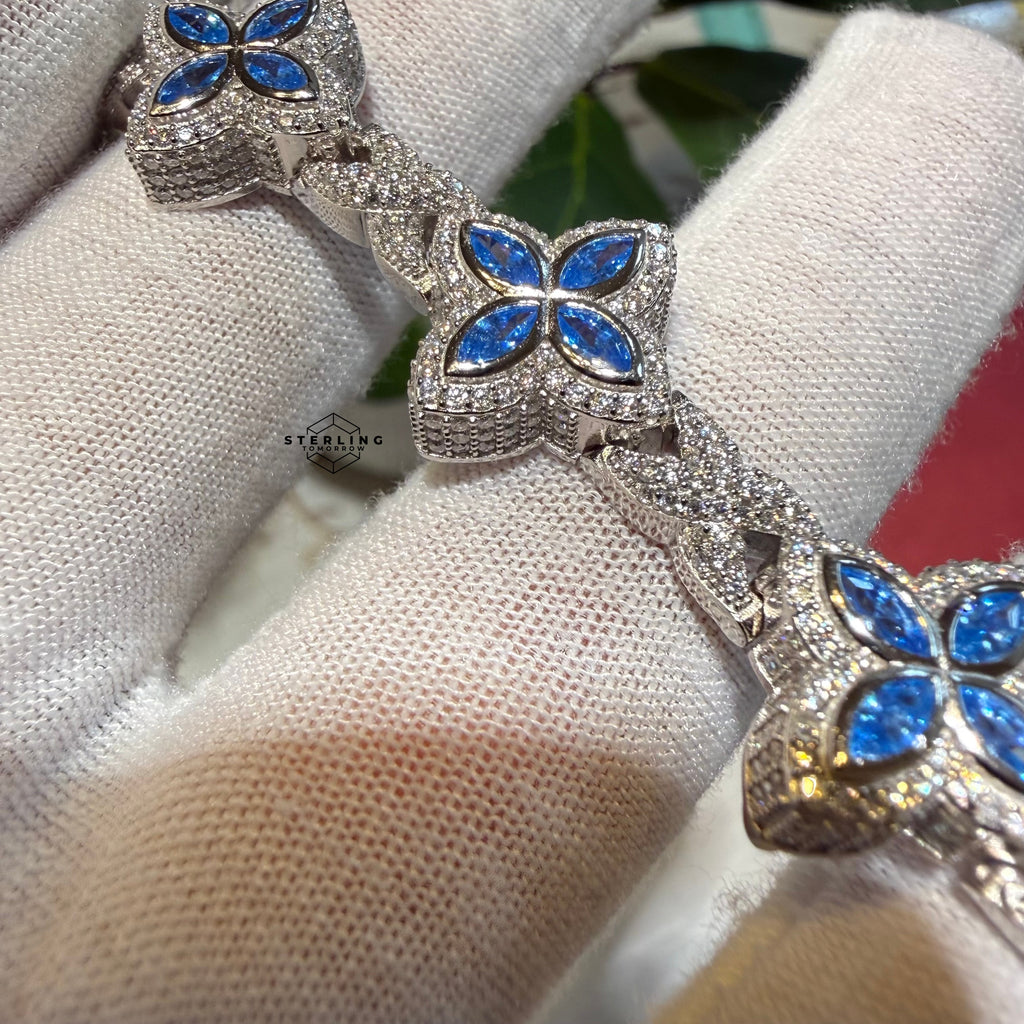 Moissanite Marquis Star Bracelet 17mm 8"