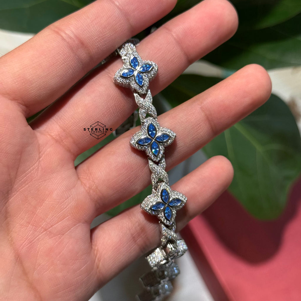 Moissanite Marquis Star Bracelet 17mm 8"