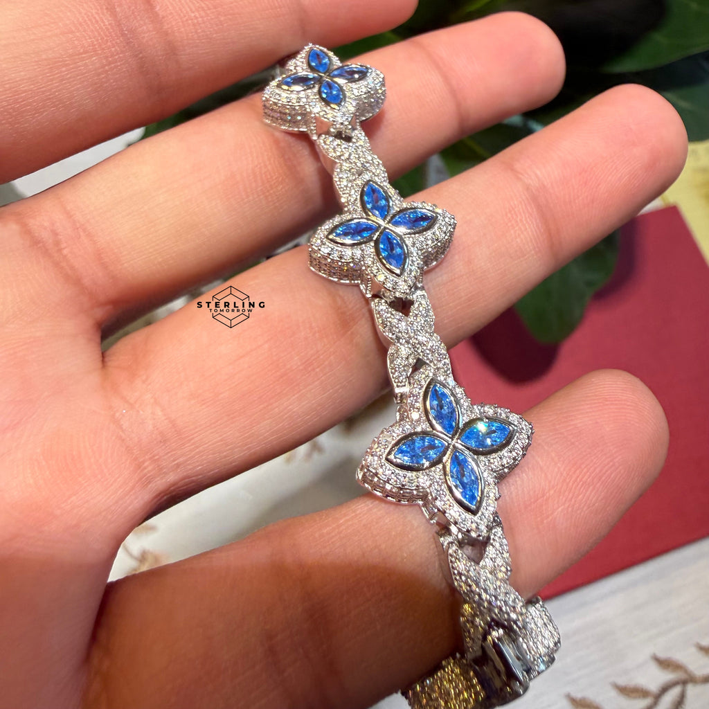 Moissanite Marquis Star Bracelet 17mm 8"