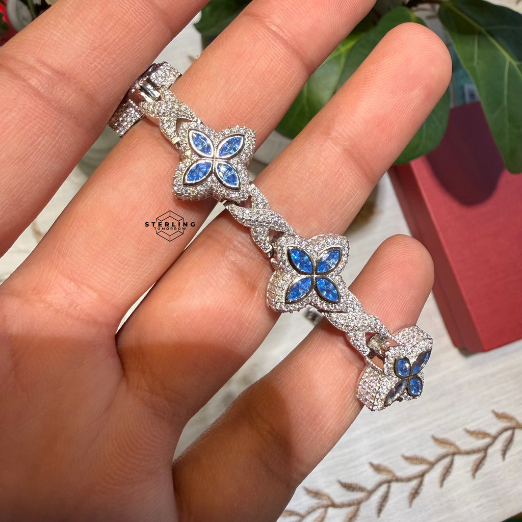 Moissanite Marquis Star Bracelet 17mm 8"