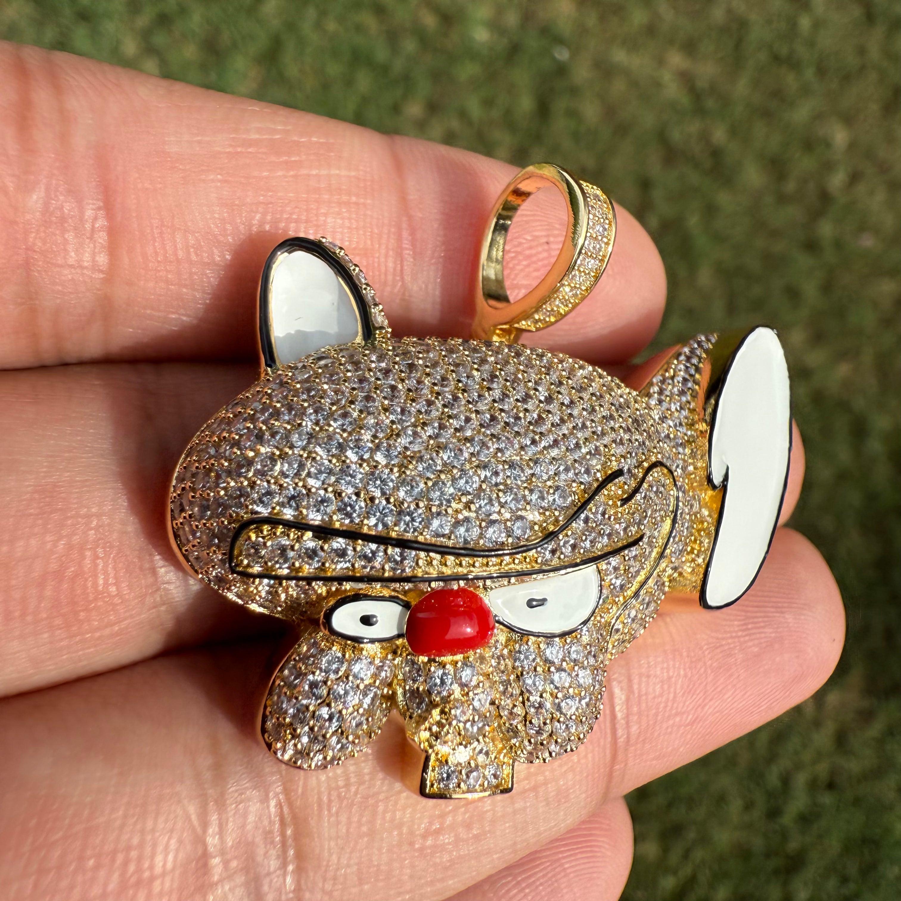 Gold Cartoon Mouse Pendant