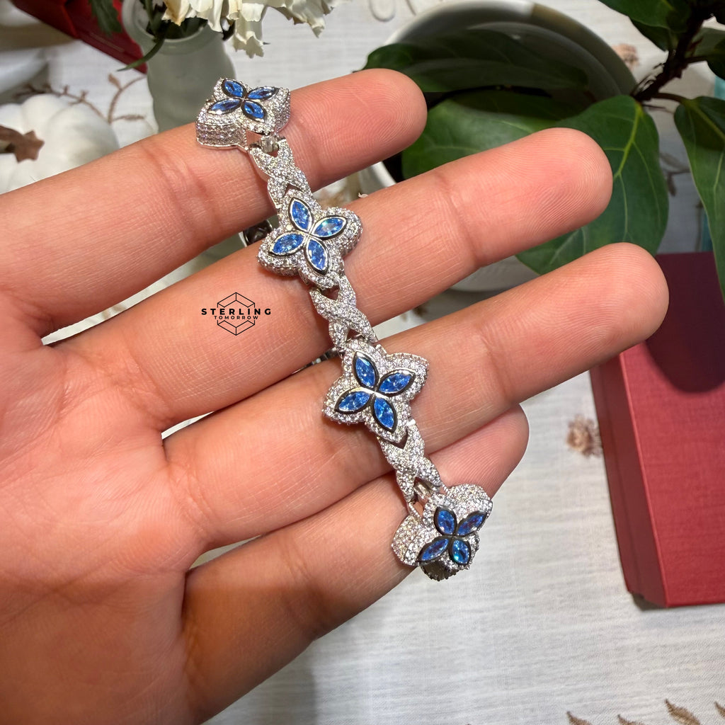 Moissanite Marquis Star Bracelet 17mm 8"