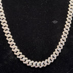 Moissanite Miami Cuban Prong Set Chain 10mm