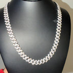 Moissanite Miami Cuban Prong Set Chain 10mm