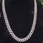 Moissanite Miami Cuban Prong Set Chain 10mm