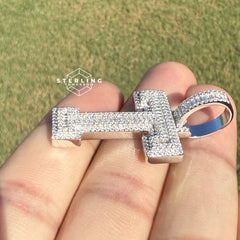 T Initial Moissanite Pendant