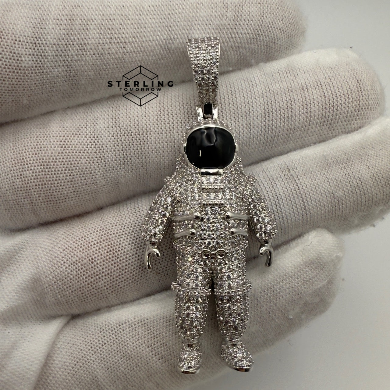 Astronaut Iced Out Pendant