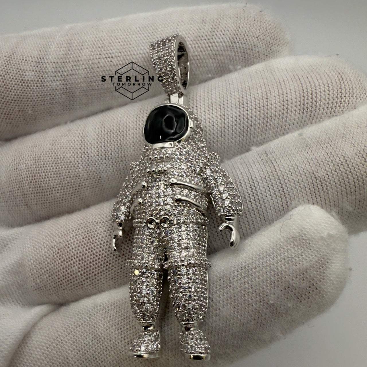 Astronaut Iced Out Pendant