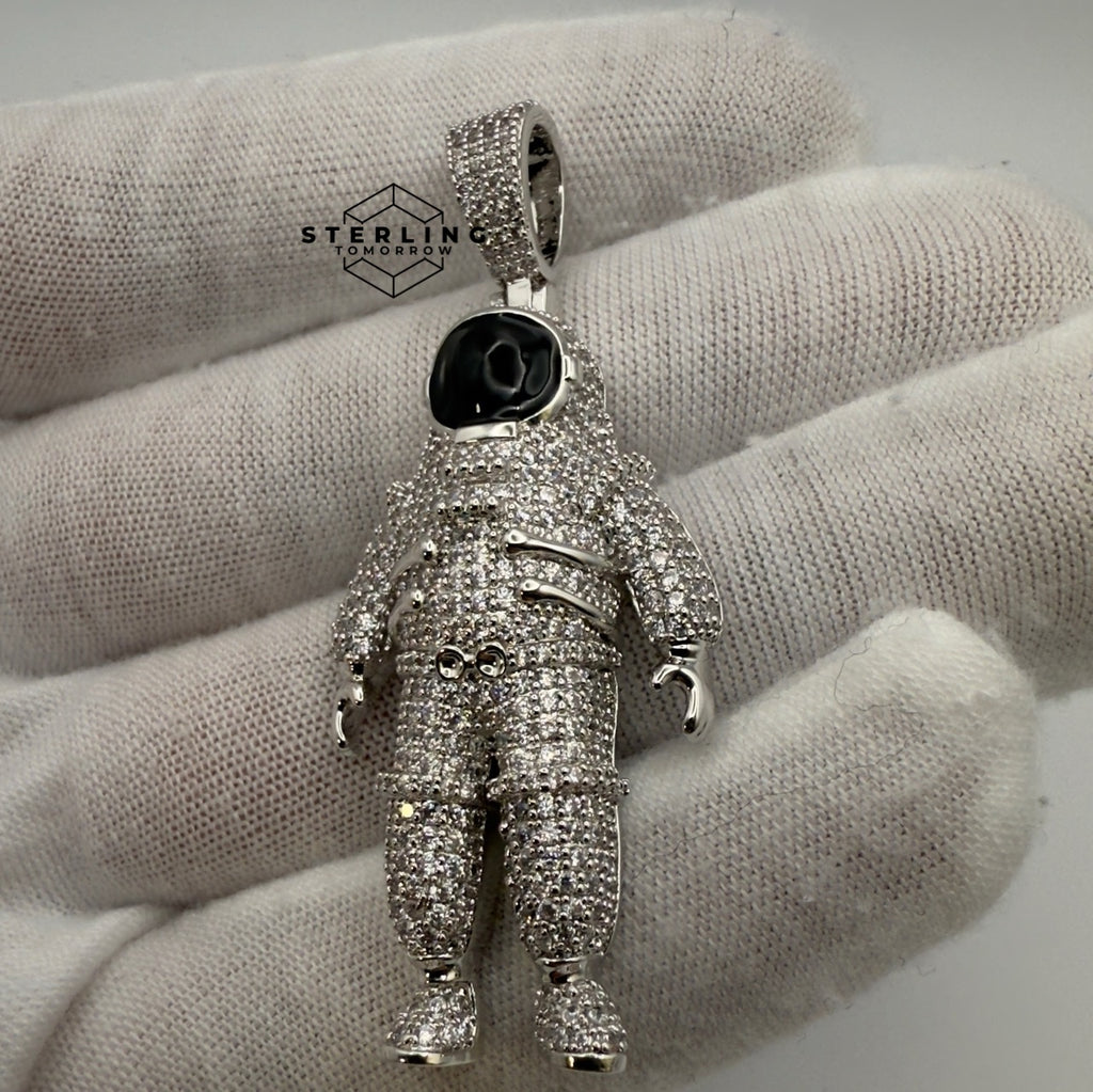 Astronaut Iced Out Pendant