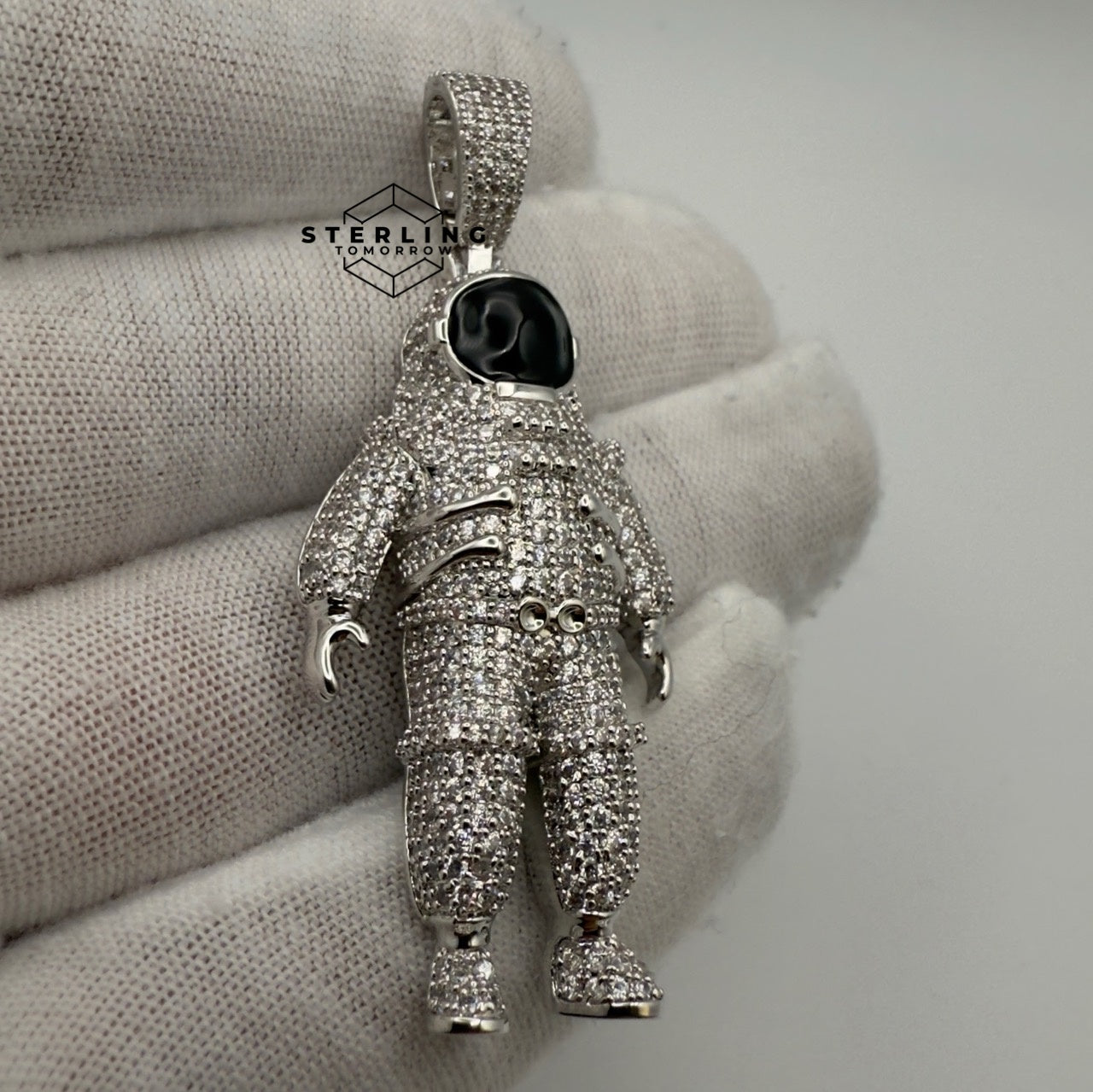 Astronaut Iced Out Pendant
