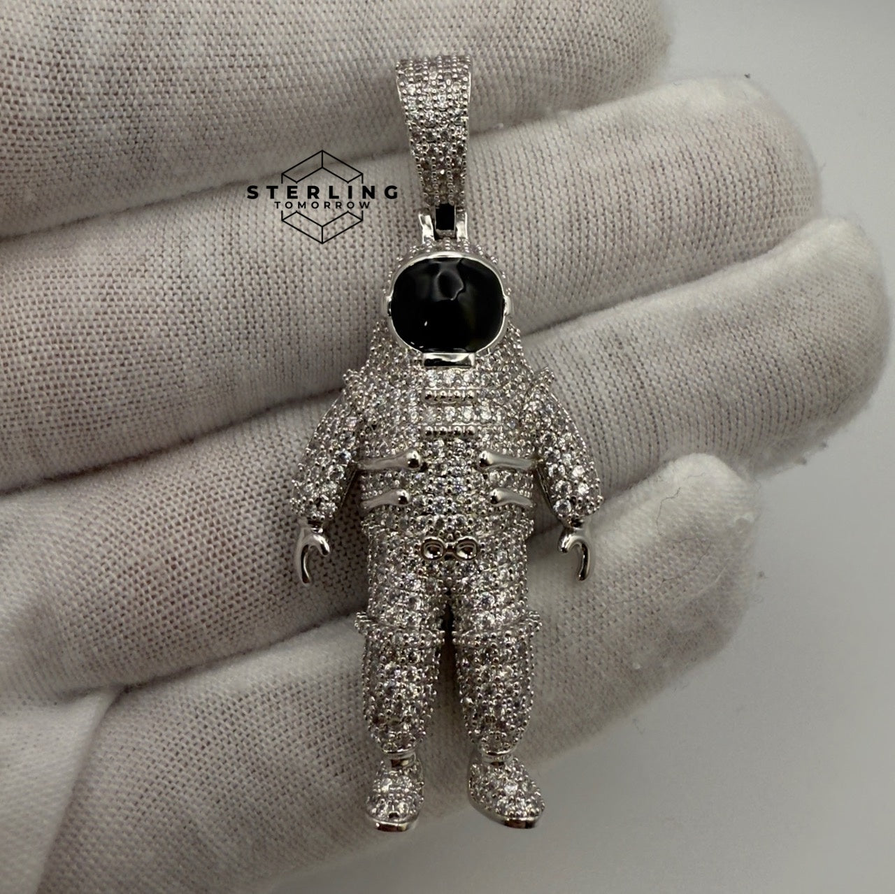 Astronaut Iced Out Pendant