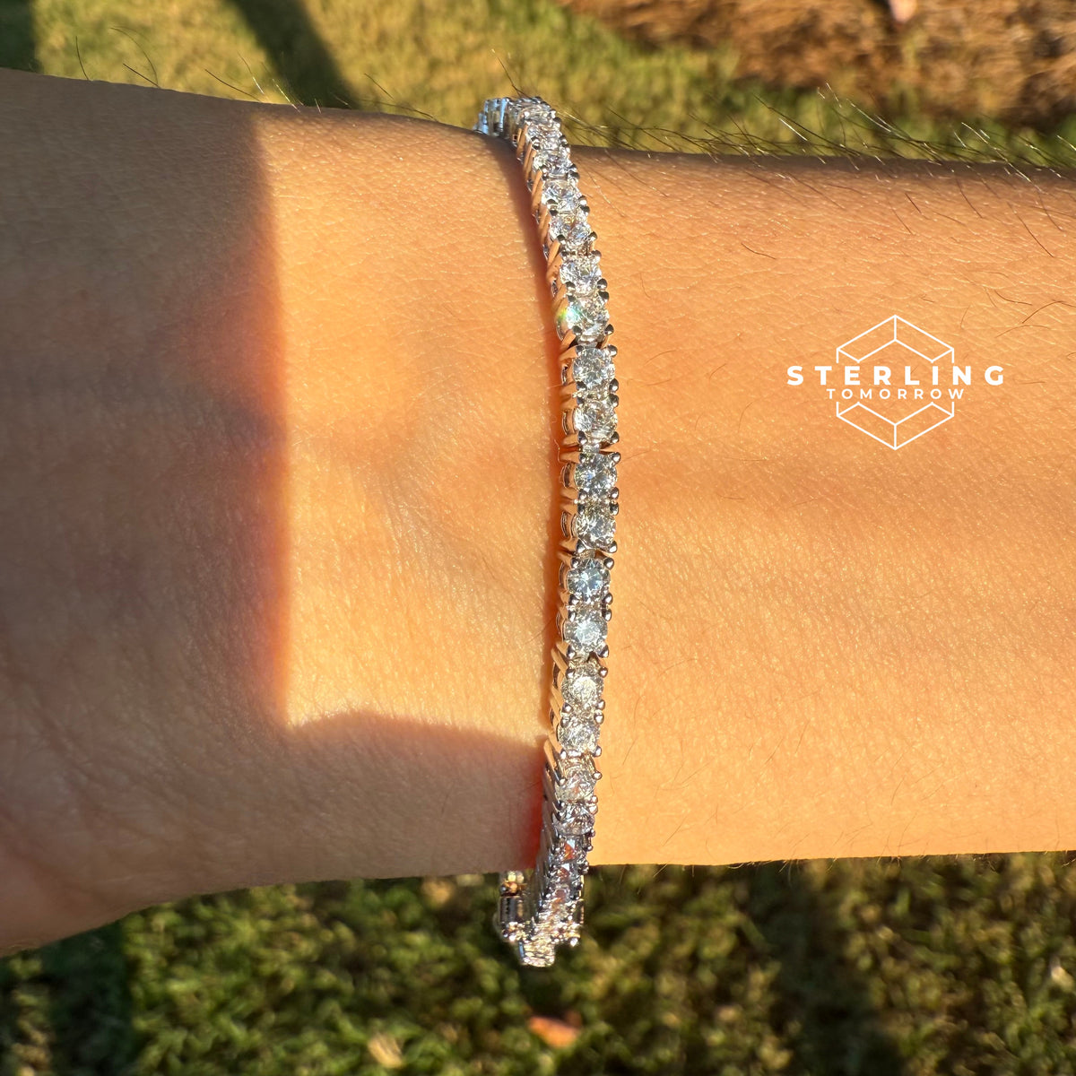 Moissanite 3mm Tennis Bracelet