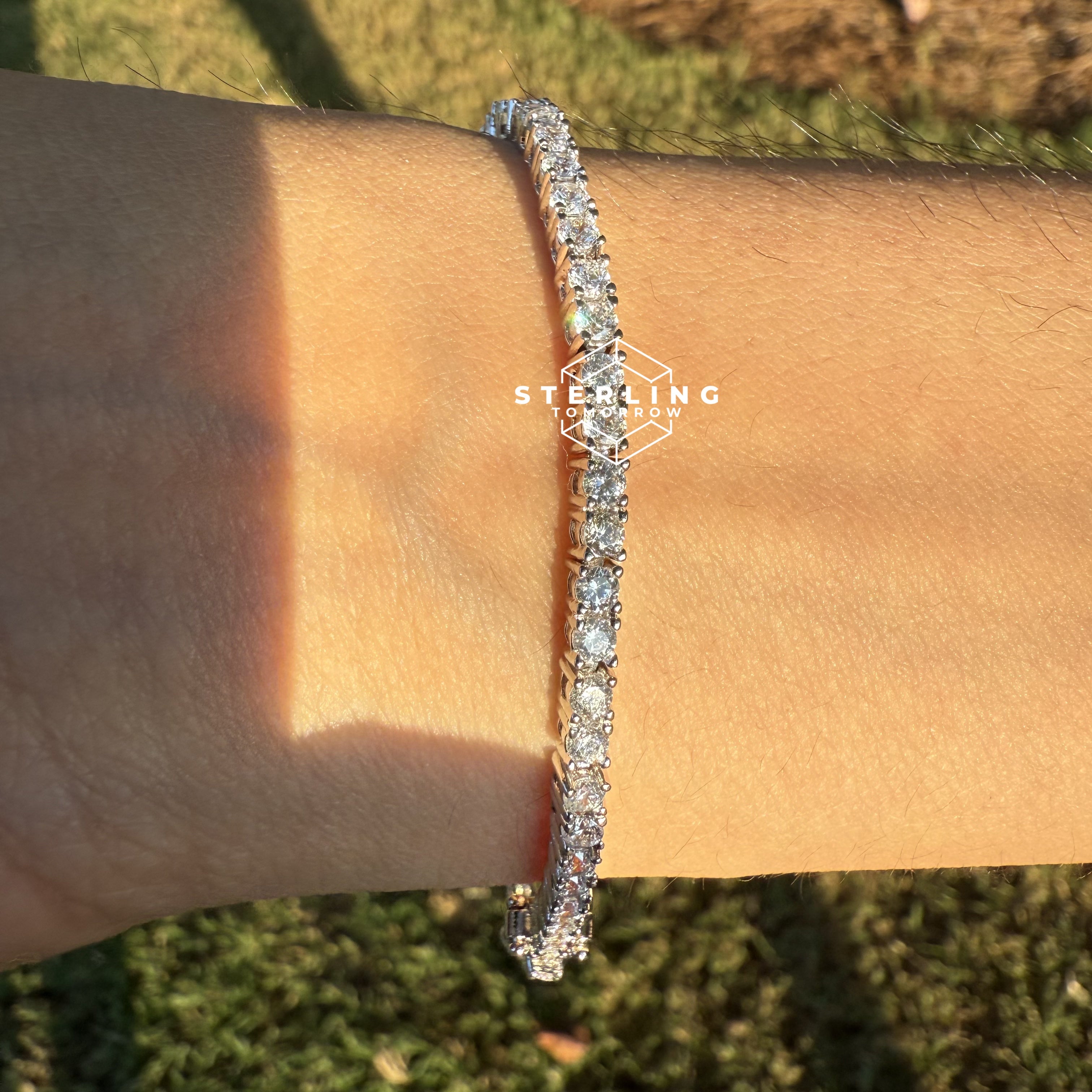 Moissanite 3mm Tennis Bracelet
